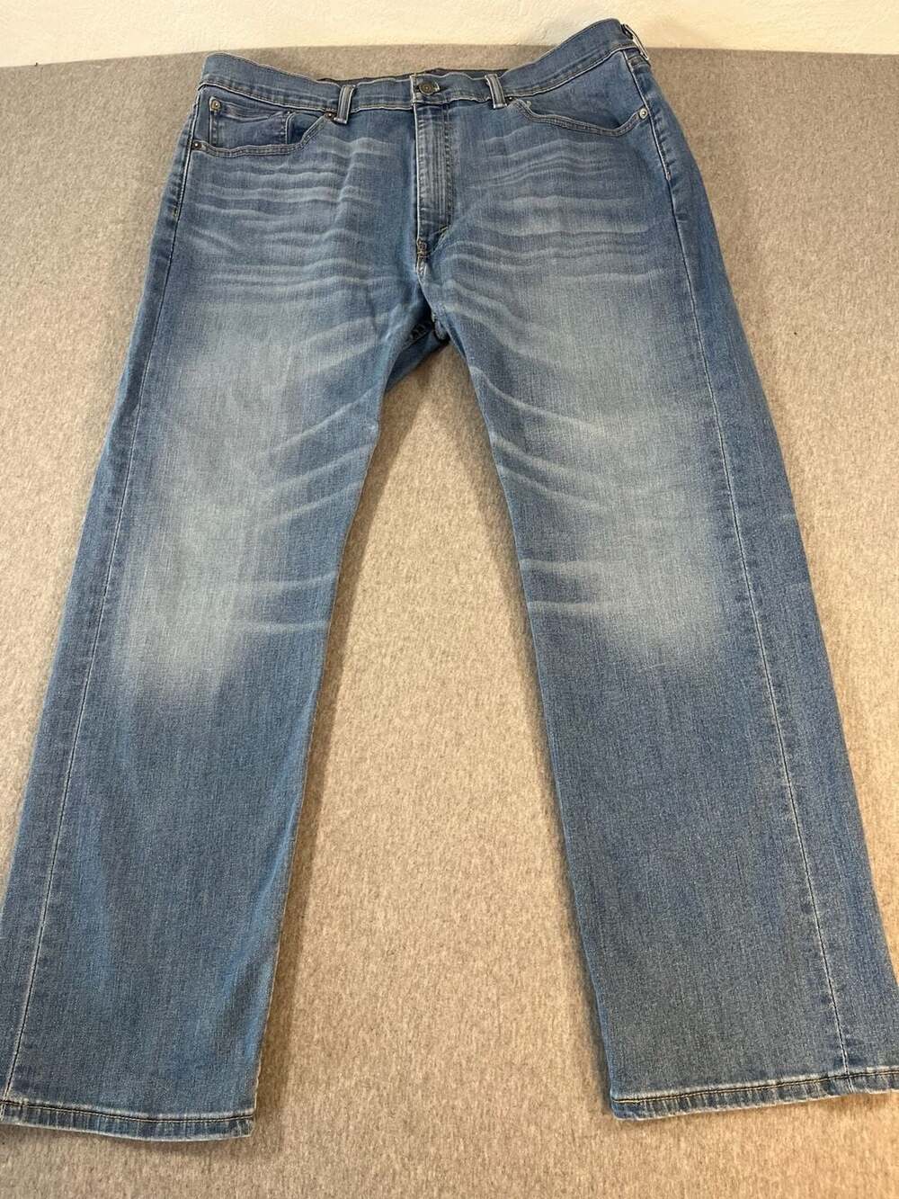 Levi's 505 Regular Fit Straight Leg Denim Blue Jeans Men's 40x30